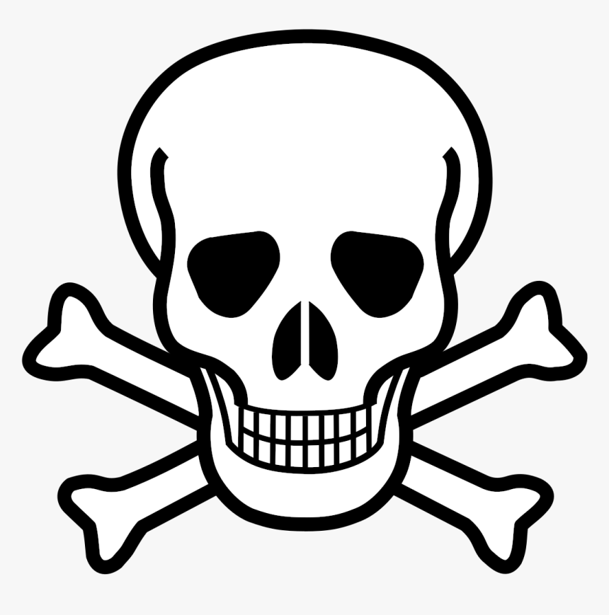 Crossbones Clipart Poison Symbol - Skull And Crossbones Large, HD Png Download, Free Download