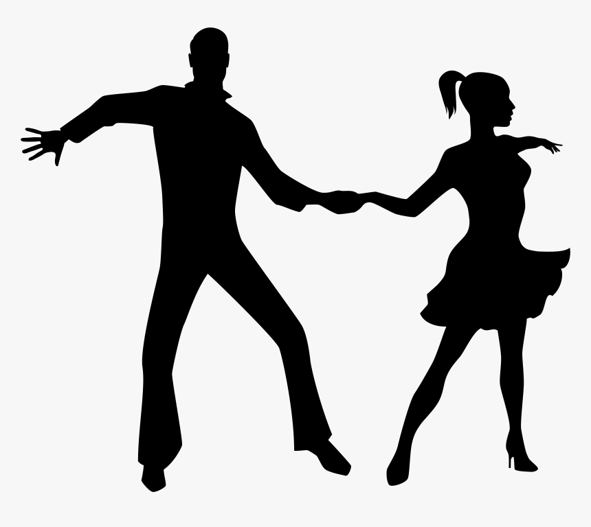 Dancing Couple Silhouette Png Transparent Clip Art, Png Download, Free Download