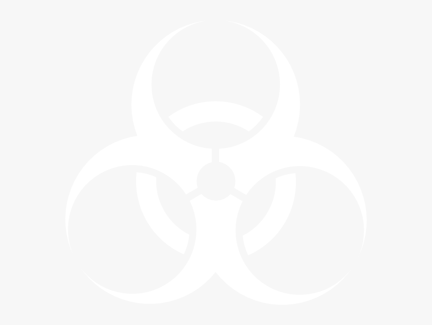 White Biohazard Icon, HD Png Download, Free Download