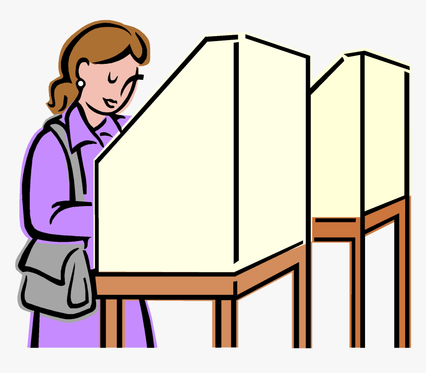Women Voting Png Transparent Women Voting - Voting Booth Clip Art, Png Download, Free Download