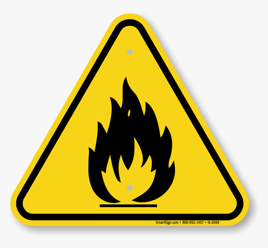 Toxic Clipart Caution - Fire Hazard Sign Png, Transparent Png, Free Download