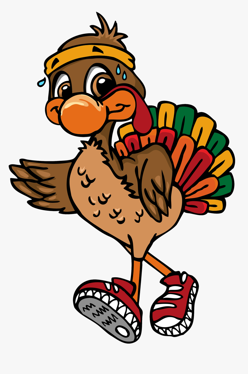 Turkey Clipart Roll - Turkey Trot, HD Png Download, Free Download