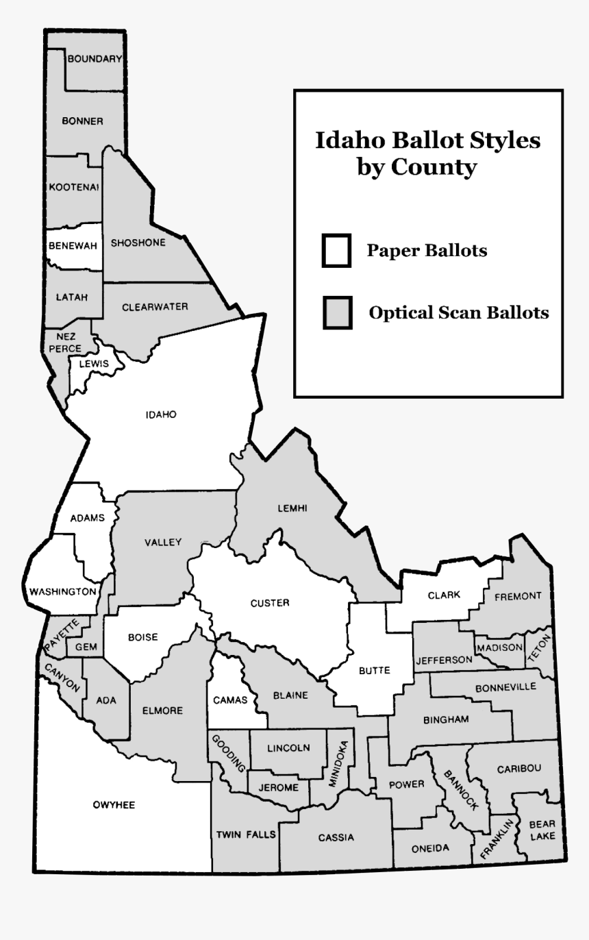 Carte De L Idaho, HD Png Download, Free Download