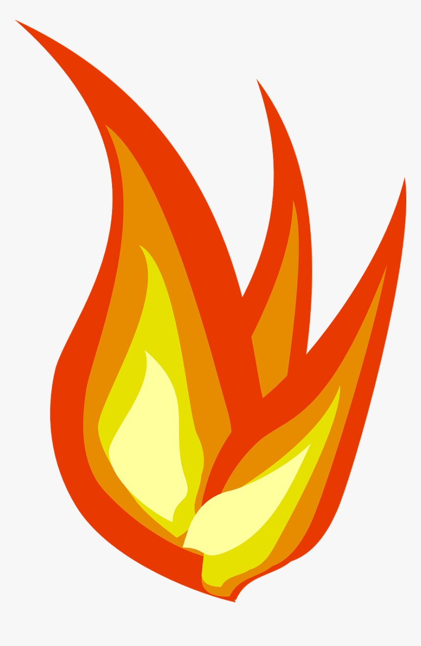 Danger Fire Png Transparent Image - Cartoon Fire Transparent Background, Png Download, Free Download