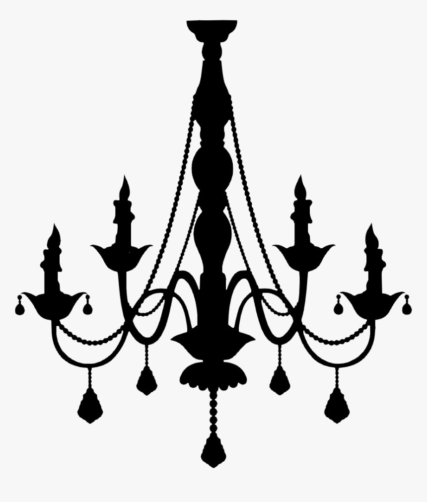 Vector Graphics Chandelier Silhouette Clip Art Portable - Transparent Background Chandelier Silhouette Png, Png Download, Free Download