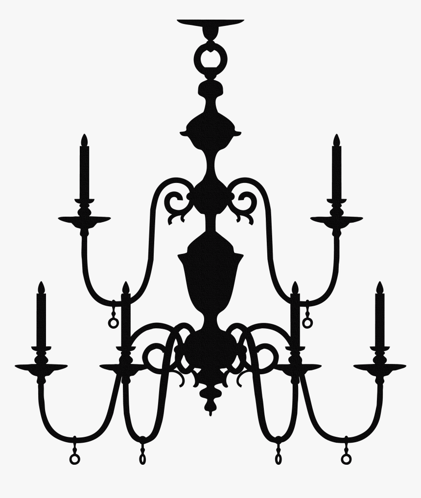 Transparent Chandelier Vector Png - Chandelier Silhouette, Png Download, Free Download