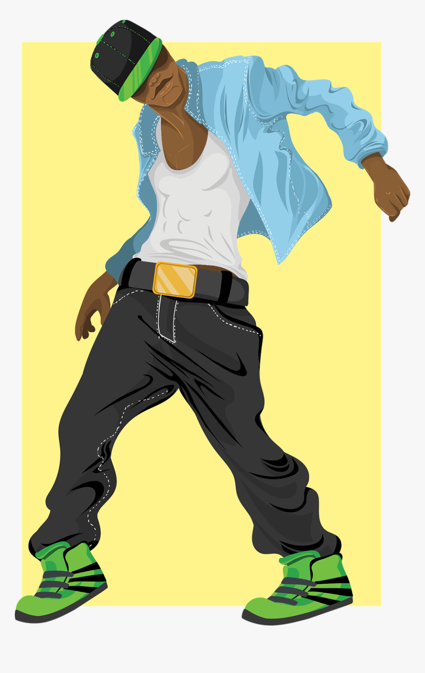 Dancer Man Male Free Picture - Boy Cartoon Hip Hop Dancer, HD Png Download, Free Download