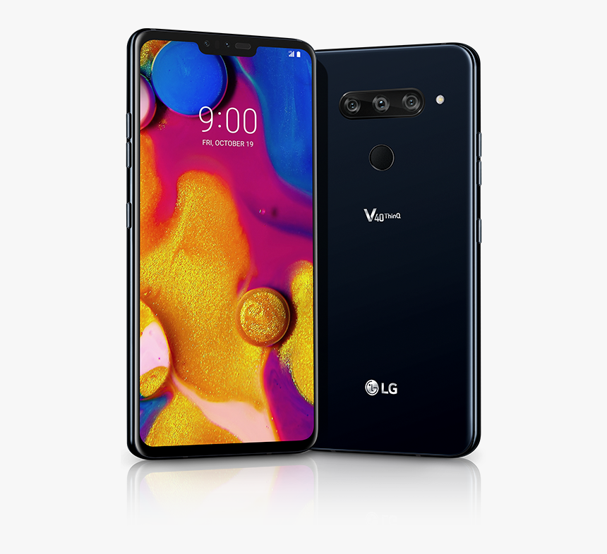 Lg V40 Thinq Front And Back - Lg V40 Thinq, HD Png Download, Free Download