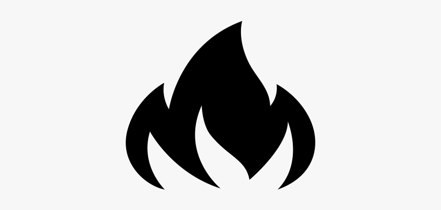 Black Fire Icon Png - Black Fire Symbol Png, Transparent Png, Free Download