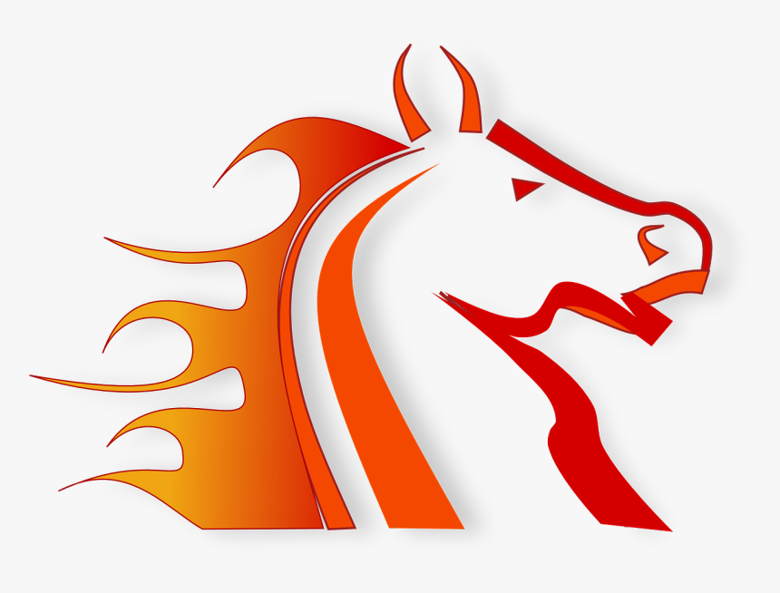 Transparent Horse Racing Png - Horse On Fire Cartoon, Png Download, Free Download