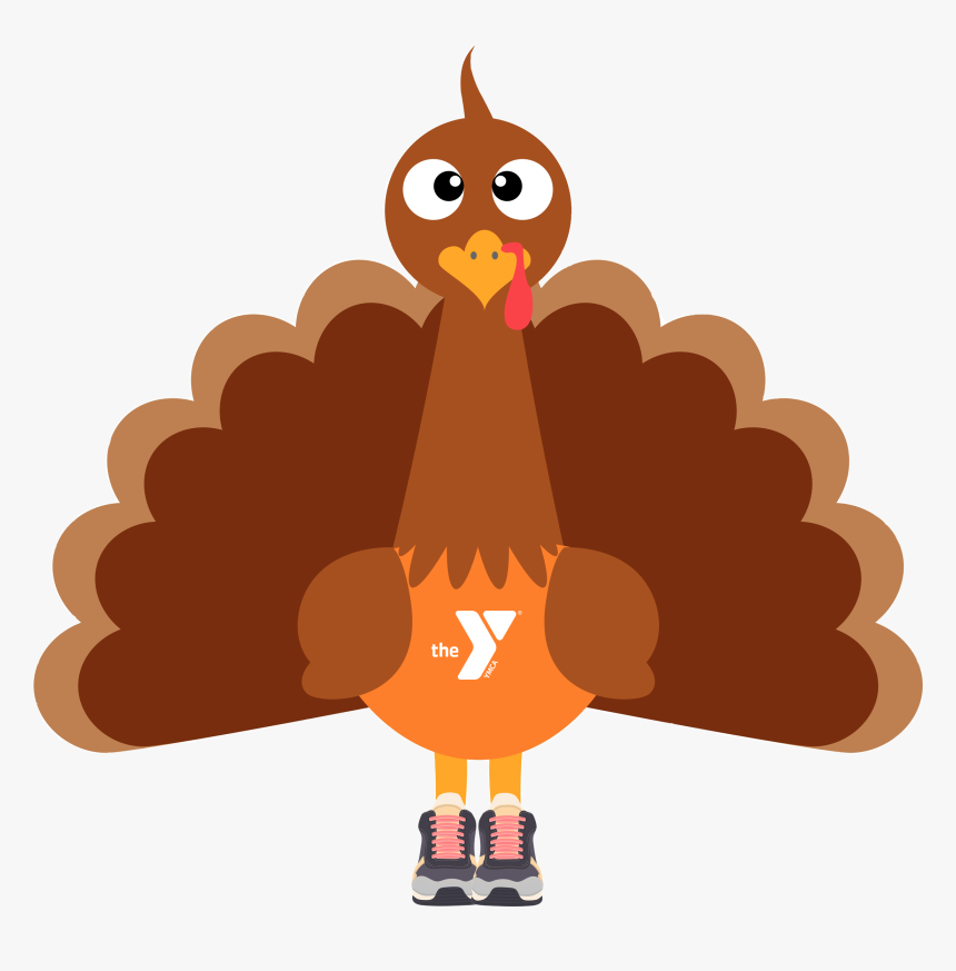 Turkey Clipart November - Cartoon Turkey From The Front, HD Png Download, Free Download