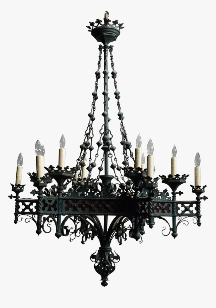 Transparent Chandelier Clipart - Gothic Revival Antique Mirrors, HD Png Download, Free Download