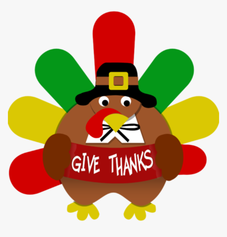 Turkey Clipart Graduation Cap Clipart - Give Thanks Turkey Clip Art, HD Png Download, Free Download