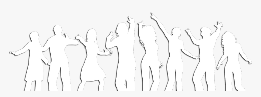White People Png White Silhouette Of People Png - People Silhouette White Png, Transparent Png, Free Download