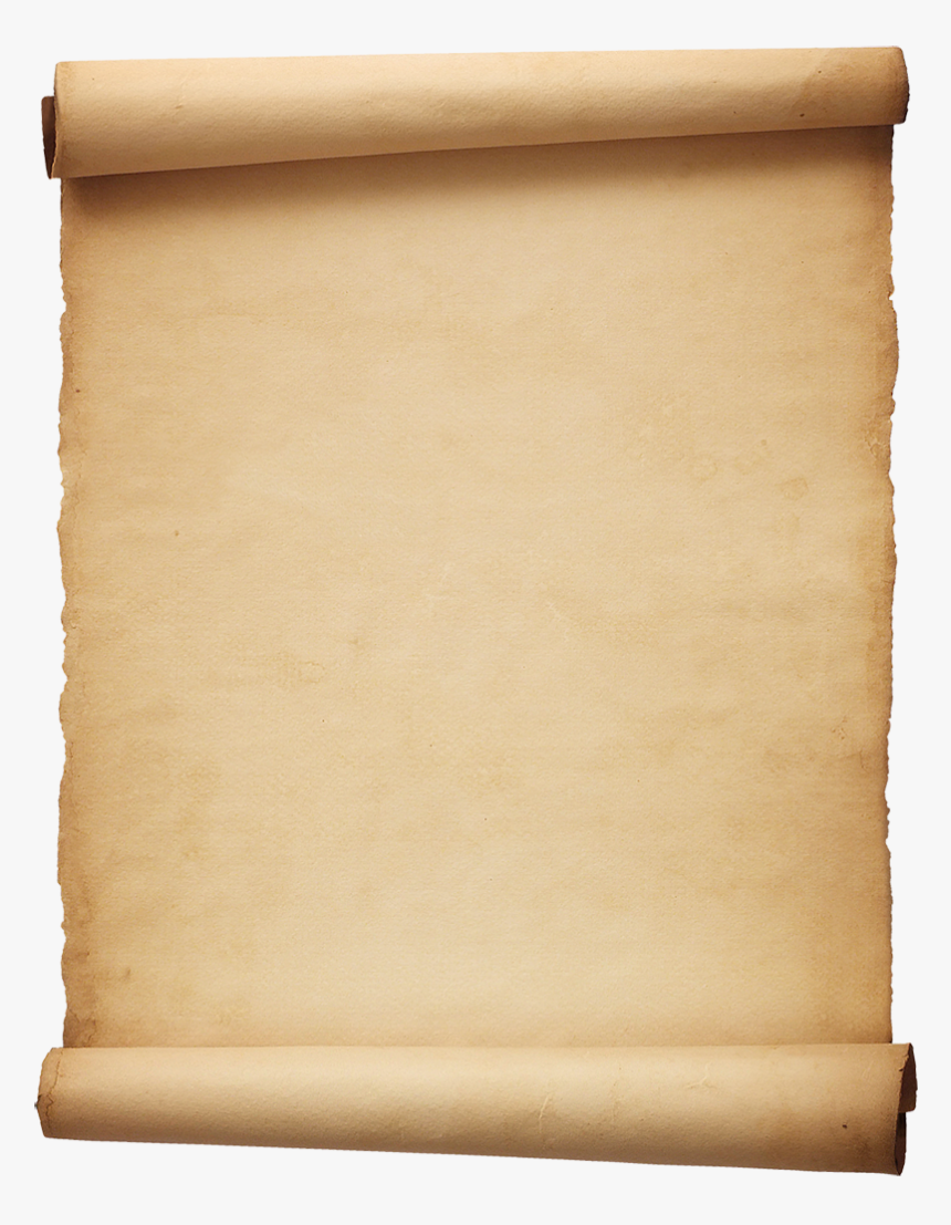 Clip Art Free Parchment Background - Blank Scroll, HD Png Download, Free Download