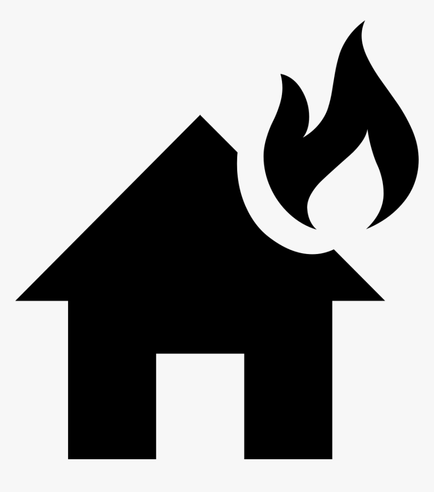 House Fire - House On Fire Symbol, HD Png Download, Free Download