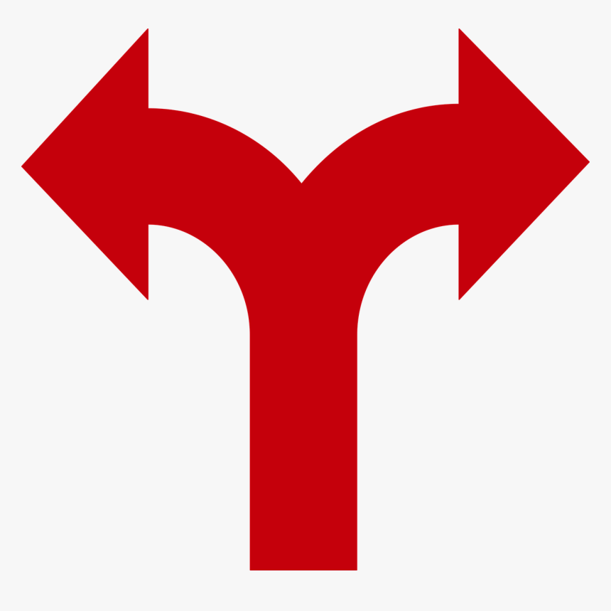 Arrow, Two Directions, Arrows, Vectors, Decision, Next - Decision Arrow, HD Png Download, Free Download