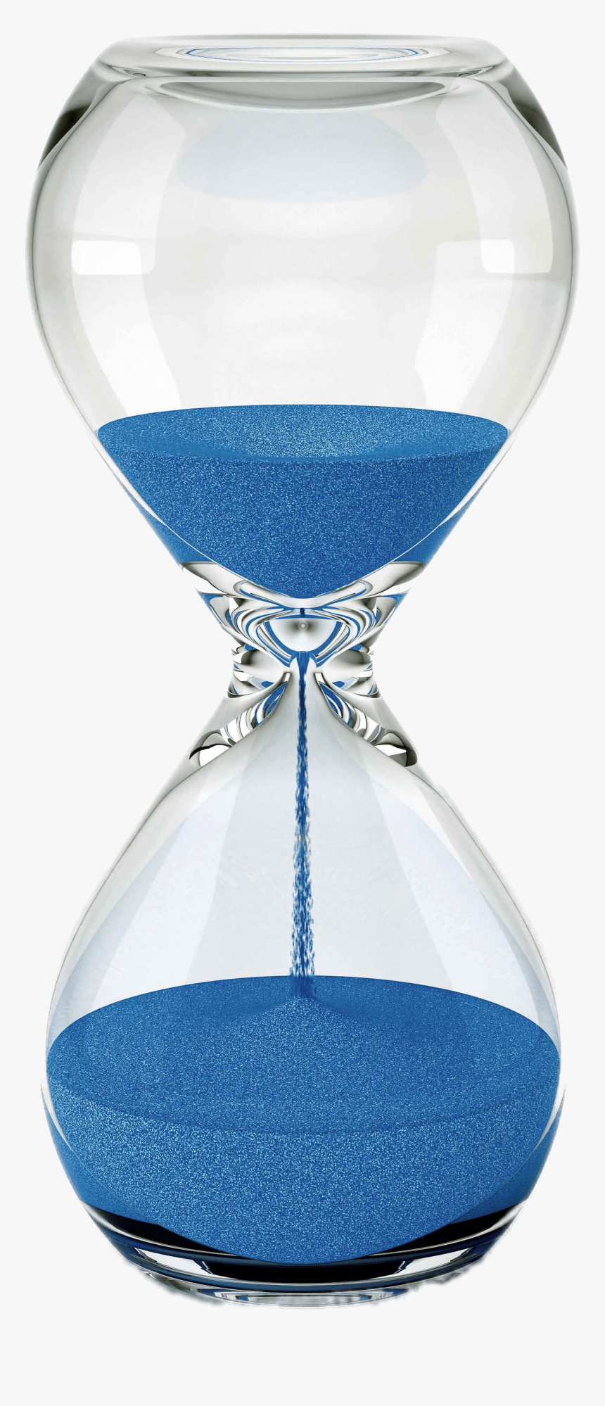 Blue Sand Transparent Stickpng - Hourglass Png, Png Download, Free Download