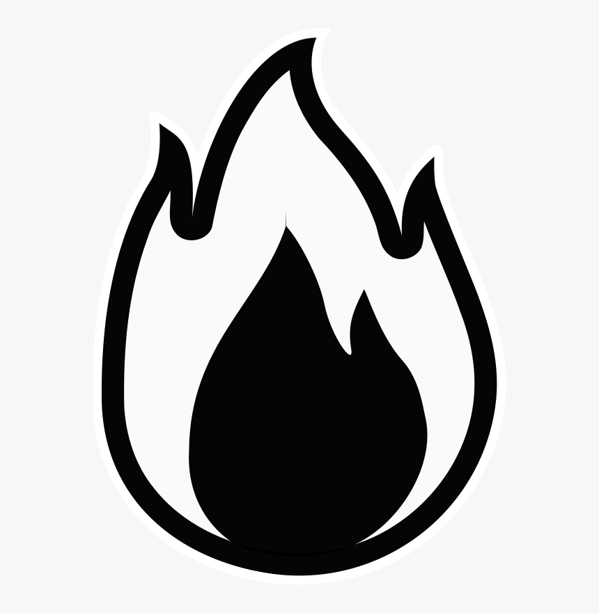 Fire Vector Png - Fire Vector Black And White, Transparent Png, Free Download