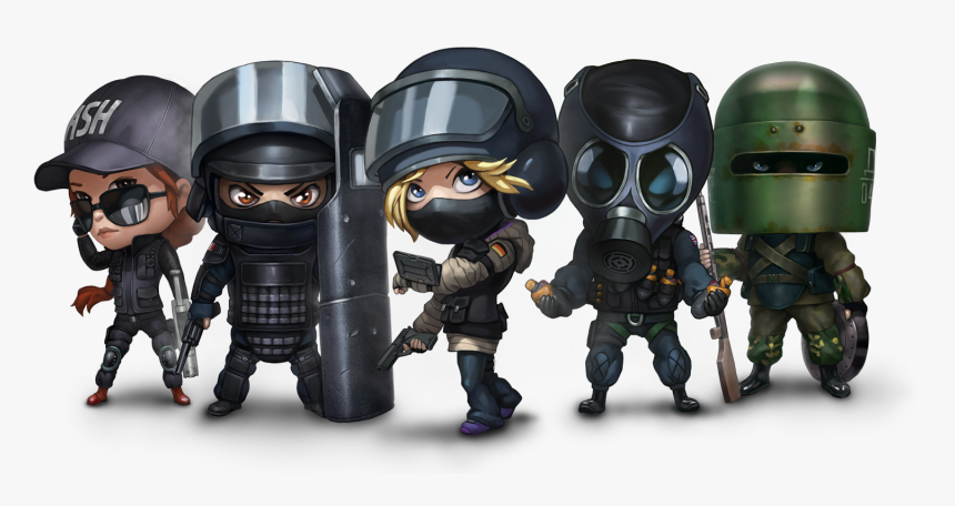 Vector Transparent Library At E Game News Updates R - Rainbow Six Siege Doll, HD Png Download, Free Download