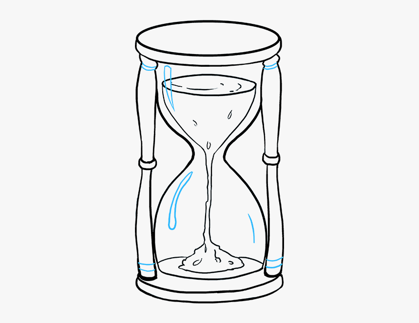 How To Draw An Hourglass Really Easy Drawing Tutorial - Hourglass 8 Drawing, HD Png Download, Free Download