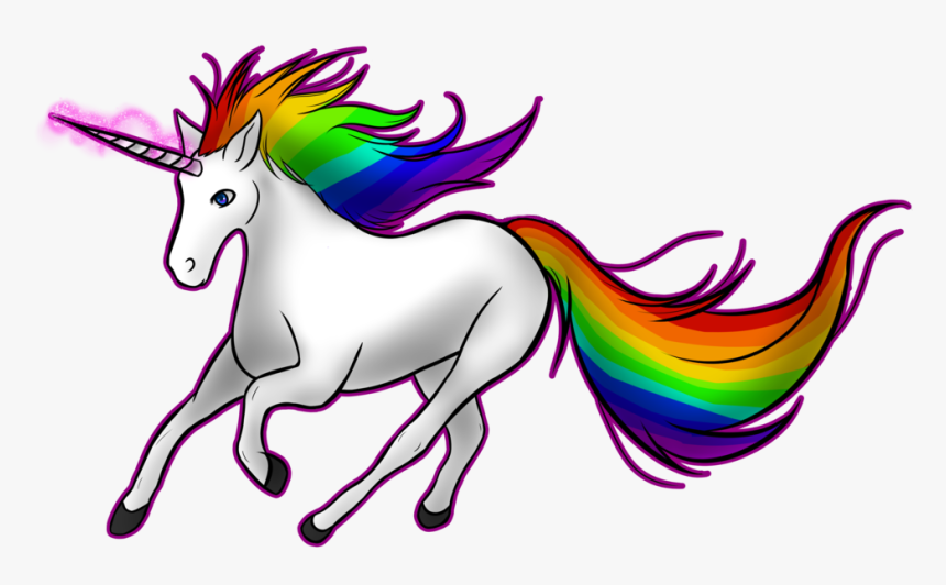 Unicorn Horn Rainbow Clip Art - Unicorn Transparent Background, HD Png Download, Free Download
