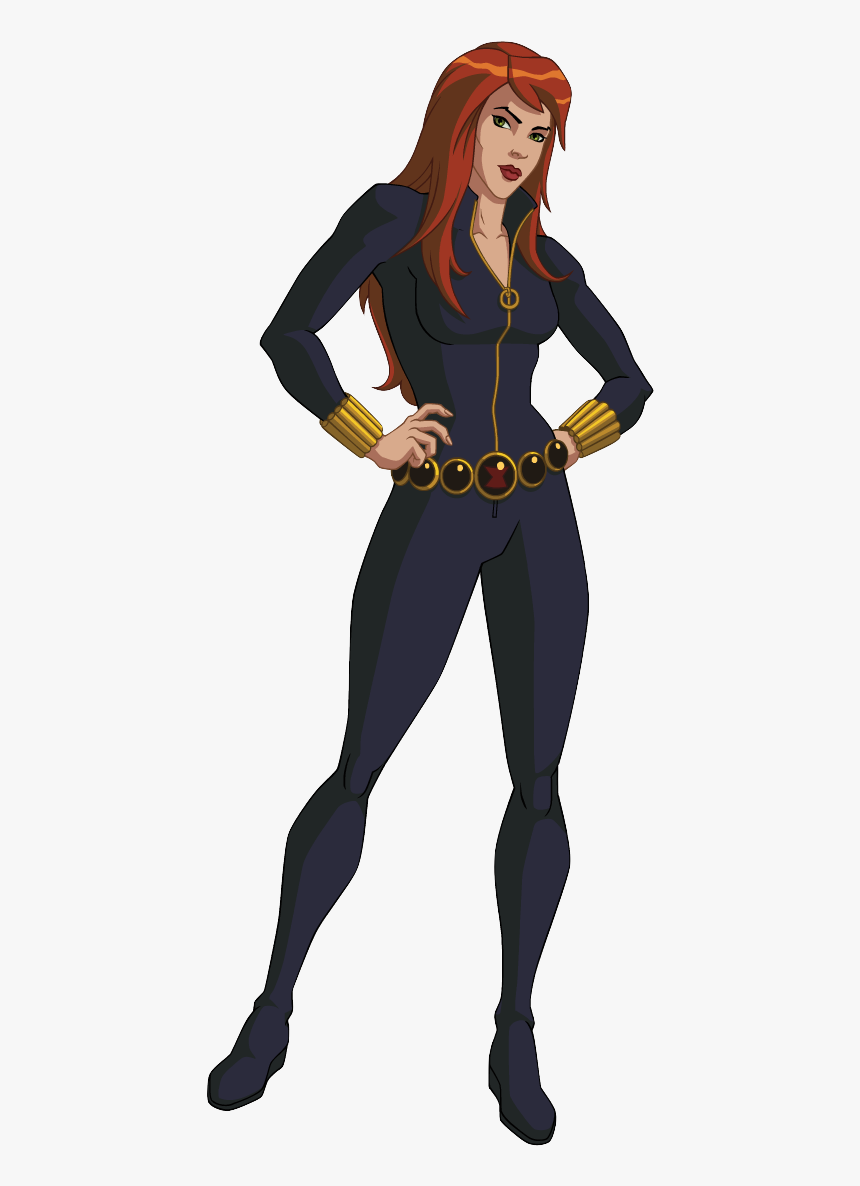 629 X 1158 - Black Widow Marvel Cartoon, HD Png Download, Free Download