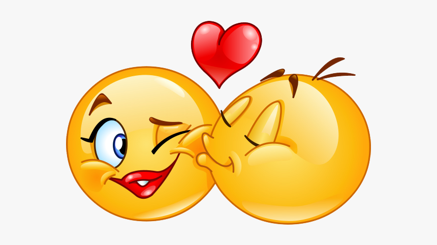 Kiss Smiley Transparent Background Best Love Emoji Hd Png Download Kindpng