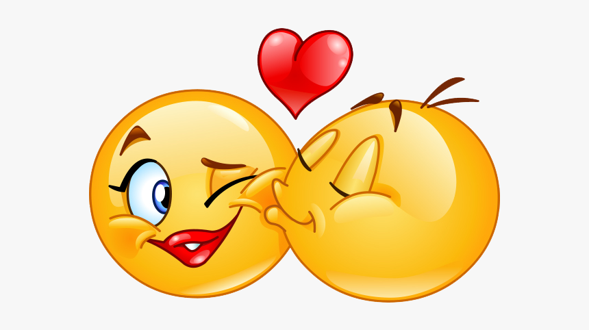 Kiss Smiley Transparent Background - Best Love Emoji, HD Png Download, Free Download