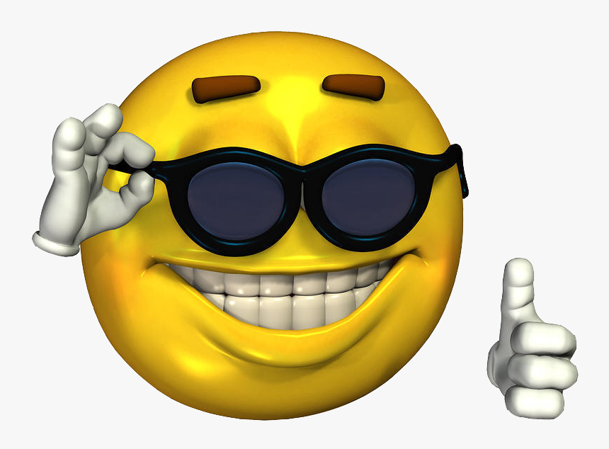 Emoticon T-shirt Smiley Emoji Free Download Png Hd - Emoji With Glasses Meme, Transparent Png, Free Download