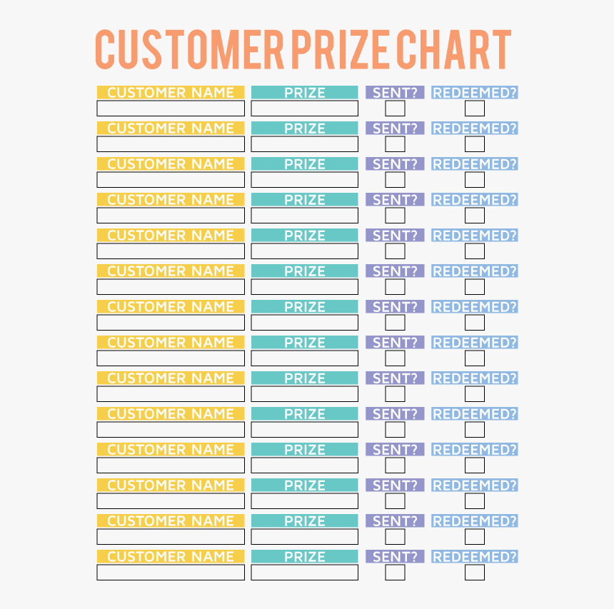 Prize Chart, HD Png Download, Free Download