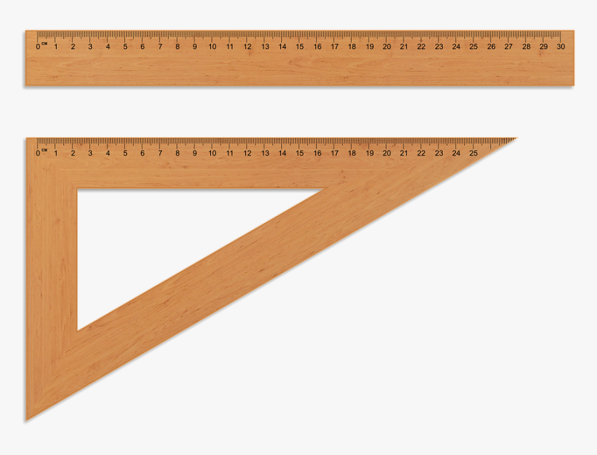 The Ruler, Wooden Ruler, Setsquare, Centimeter, Measure - Penggaris Kayu, HD Png Download, Free Download