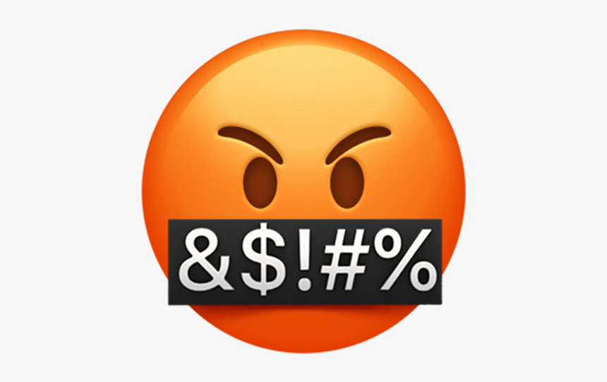 Angry Swearing Emoji, HD Png Download, Free Download