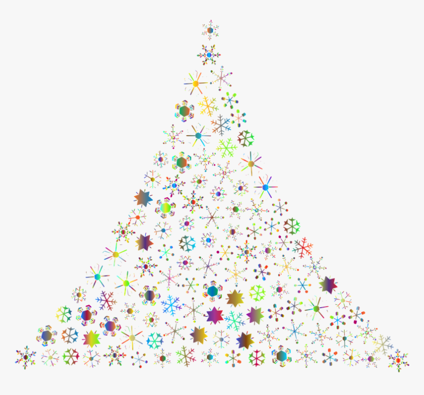 Snowflake Clipart Christmas Ornament - Abstract Christmas Tree Vector Png, Transparent Png, Free Download