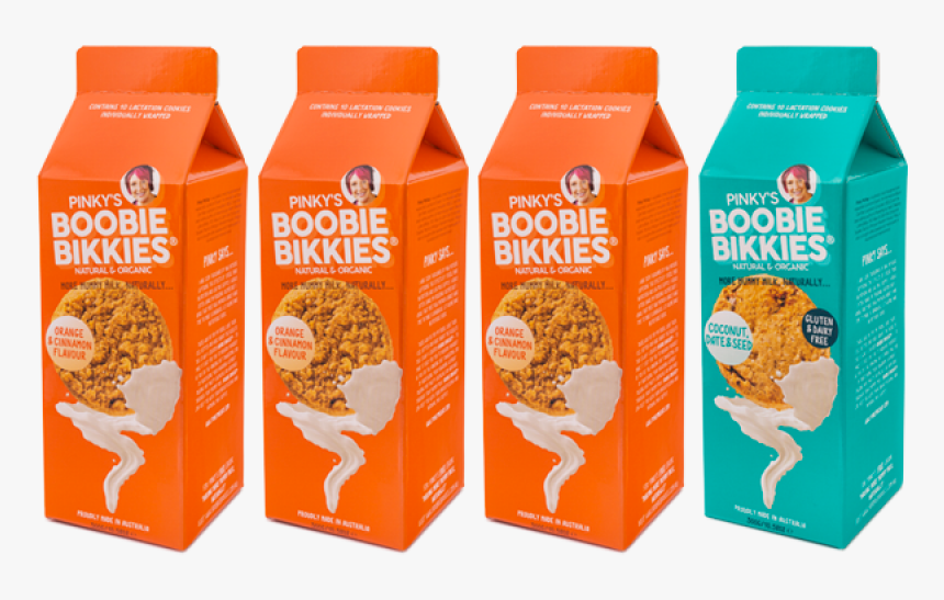 Orange Coconut Quad Pack - Boobie Biscuits, HD Png Download, Free Download