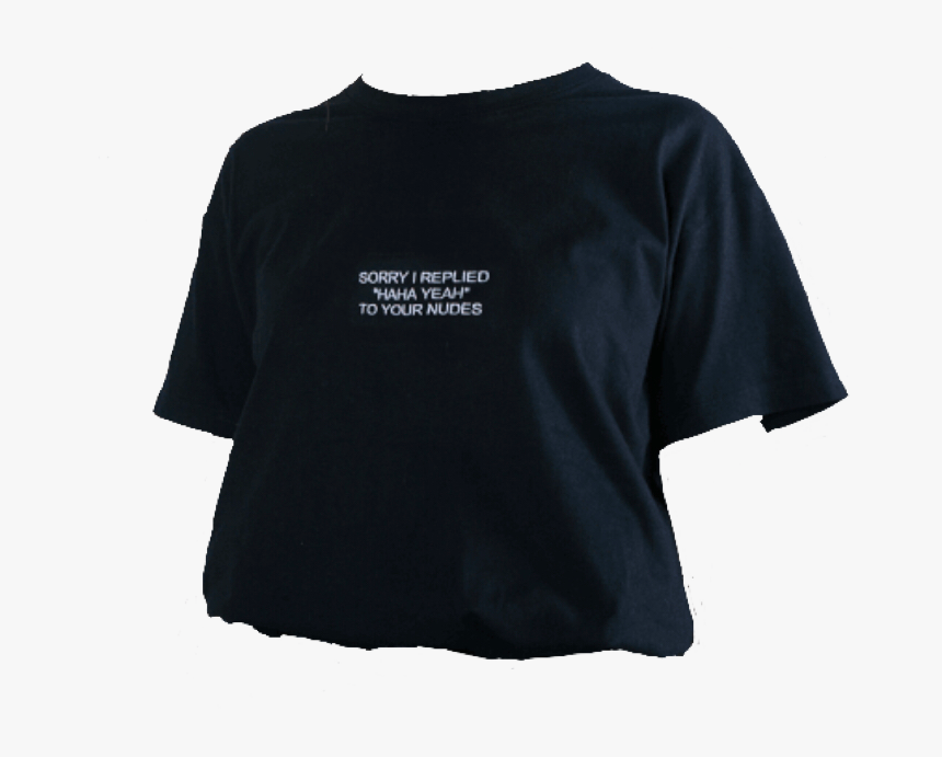 Shirt Black Blackandwhite Grunge Edgy Aesthetic Png - Black Grunge Aesthetic Png, Transparent Png, Free Download