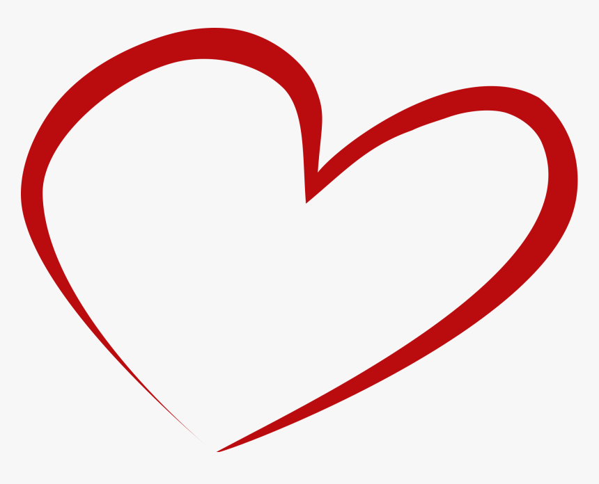 Transparent Red Scribble Png - Heart Shape No Background, Png Download, Free Download