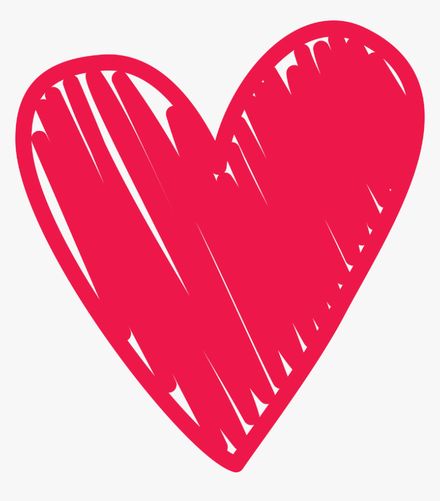 B C Pinterest - Scribble Heart Clipart, HD Png Download - kindpng.