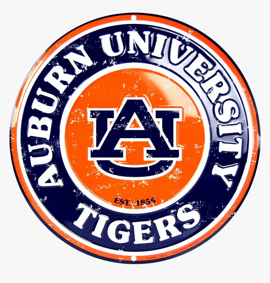 Auburn Tigers Circle Sign - Emblem, HD Png Download, Free Download