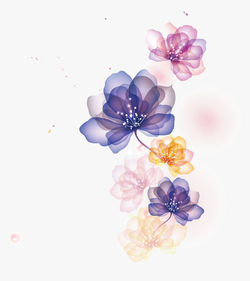 Flower Adobe Euclidean Vector Illustrator Flowers Cartoon - Transparent Background Flower Illustration Png, Png Download, Free Download