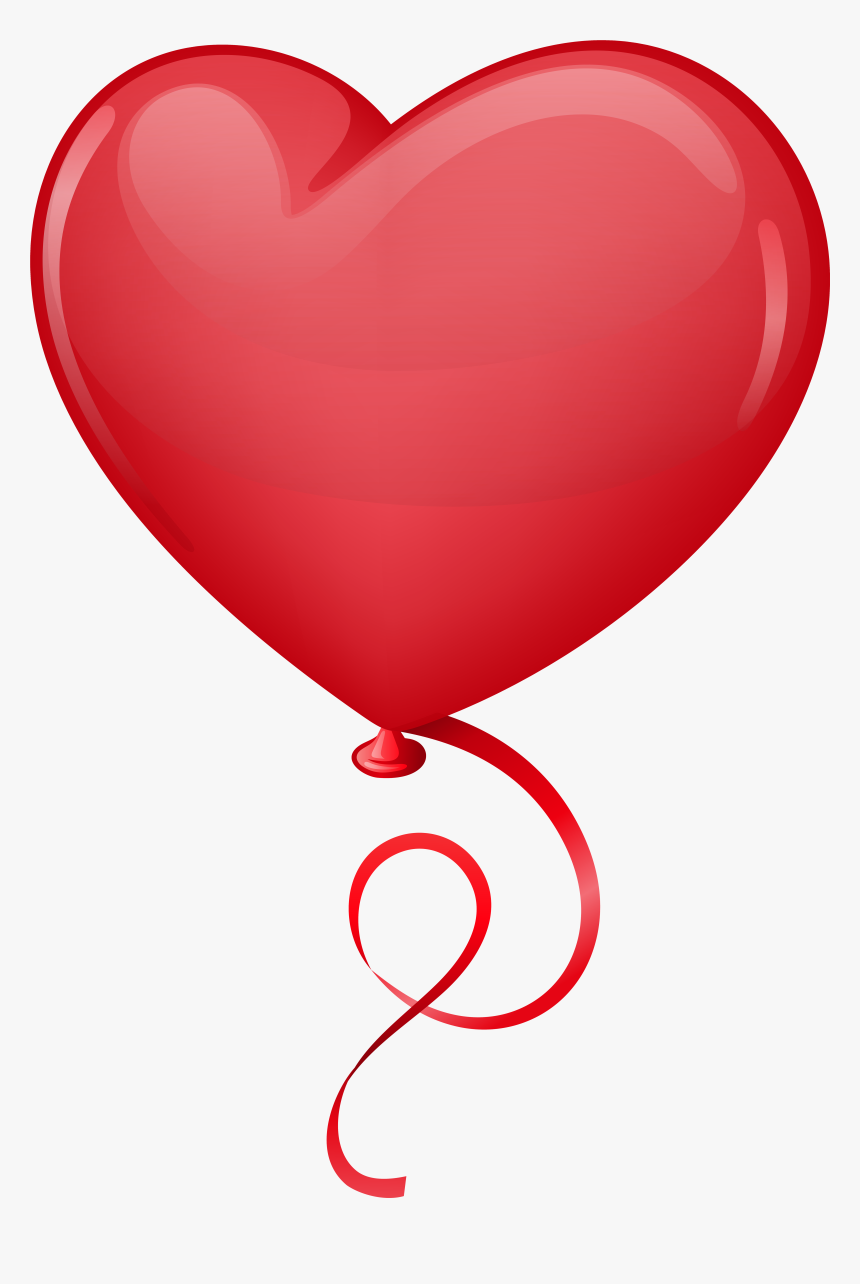 Red Heart Balloon Clip Art Png Imageu200b Gallery Yopriceville, Transparent Png, Free Download