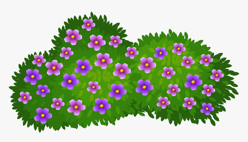 Bush Clipart - Flower Bush Clipart, HD Png Download, Free Download