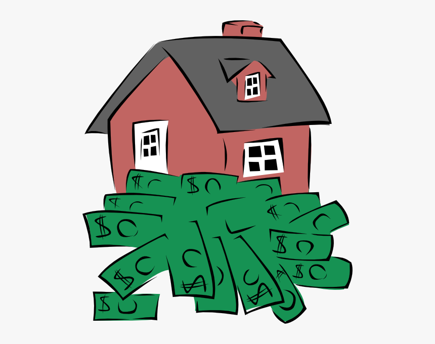 House Sitting On A Pile Of Money Svg Clip Arts - Real Estate Clip Art Free, HD Png Download, Free Download