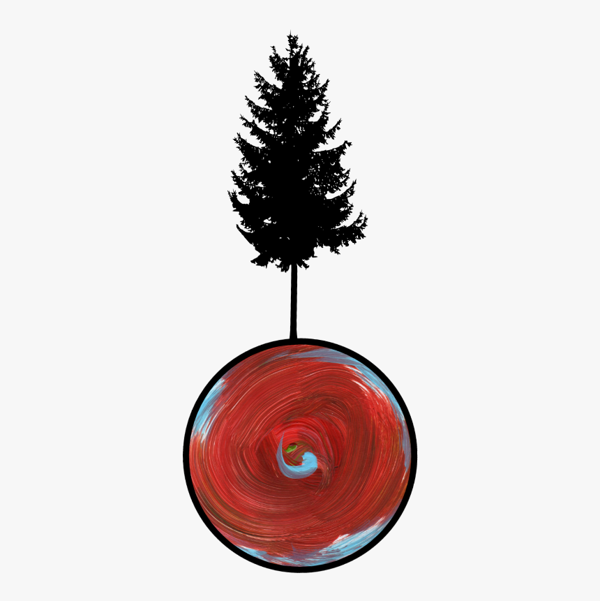 #tree #painting #brush #silhouette #myjob #4asno4i - Circle, HD Png Download, Free Download