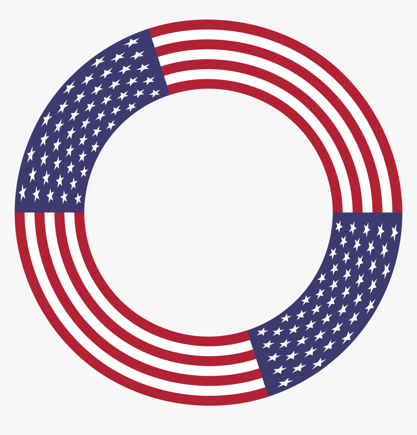 Transparent American Flag Clip Art Png - American Flag Circle Png, Png Download, Free Download