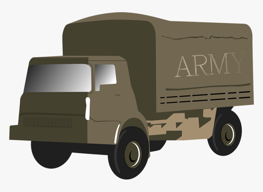 Army, Truck, Canvas, Transport, Delivery, Military - Caminhão De Guerra Png, Transparent Png, Free Download