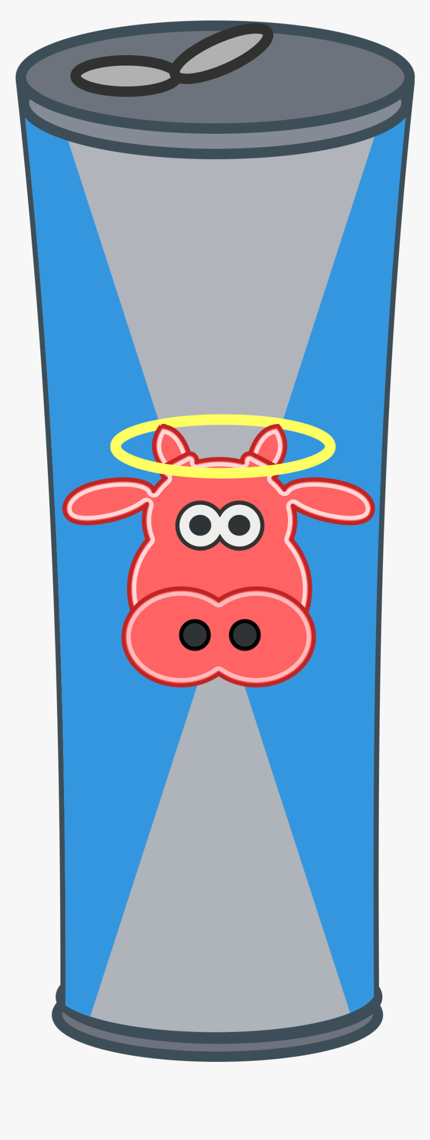 Simple Cartoon Energy Drink Can Clip Arts - Red Bull Clip Art, HD Png Download, Free Download