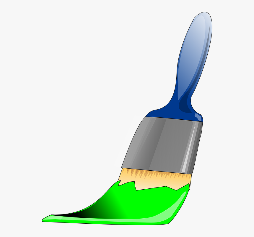 Paint Brush Clip Art Blue, HD Png Download, Free Download