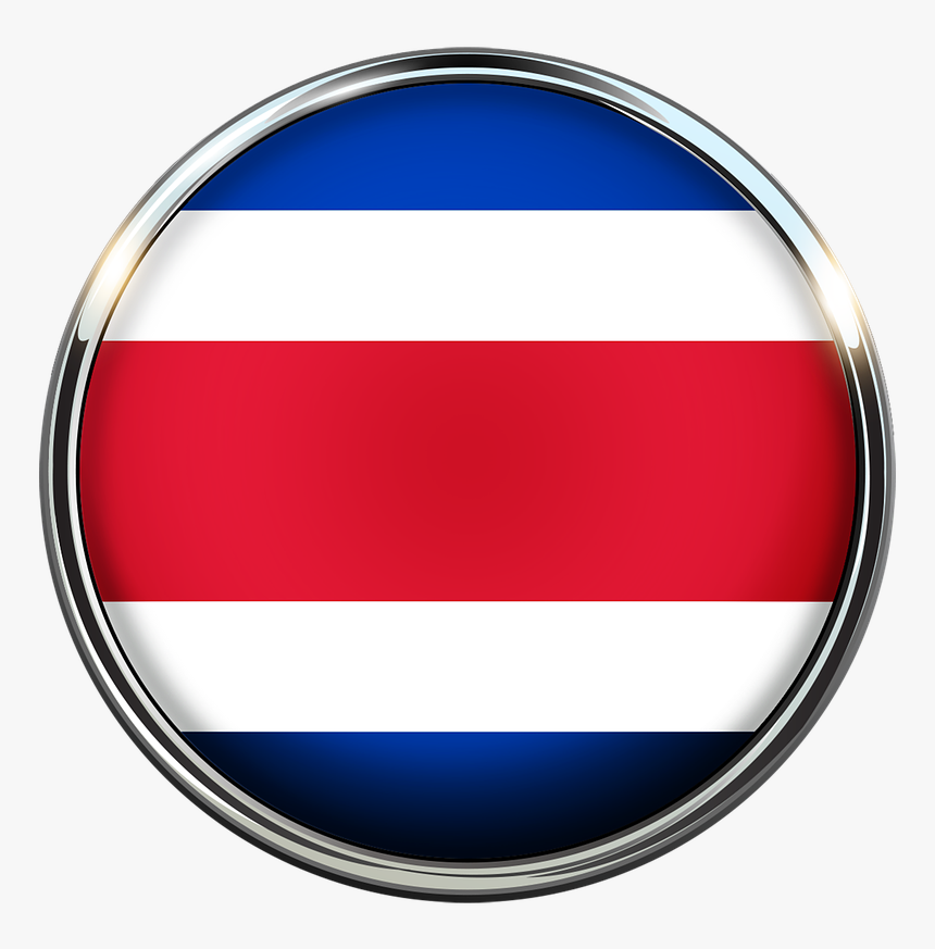 Costa Rica Flag Circle Transparent, HD Png Download, Free Download