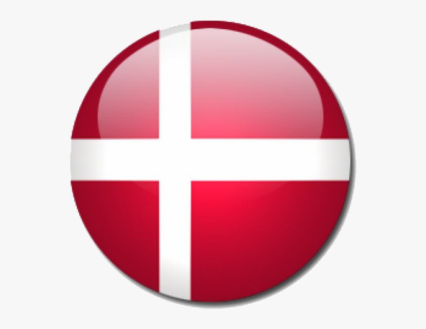 Round Denmark Flag Png Image Background - Denmark Circle Flag Png, Transparent Png, Free Download